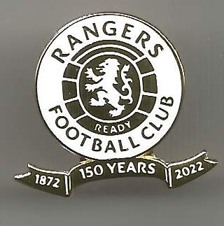 Badge Glasgow Rangers 150 years gold colour